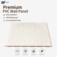Panneau mural intérieur en PVC de haute qualité, directement de l'usine, étanche, ignifuge, antistatique, pour salle de bain, à rainures et languettes, pour décoration intérieure