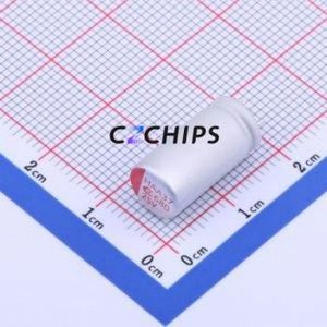 Condensador Sólido 250ARHA681M08A6P26, Componente de Orificio Pasante (THT), D8xL16mm 680uF 20% 25V - Product Image 1