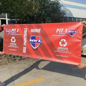 Tùy chỉnh PVC Vinyl lưới vải <span class=keywords><strong>Flex</strong></span> biểu ngữ treo ngoài trời quảng cáo cờ với logo in ấn quảng cáo biểu ngữ - Product Image 2