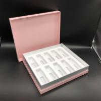 Boîte à parfum unique de haute qualité, couleur rose, boîte cadeau rigide à tiroir pliable pour coffret cadeau