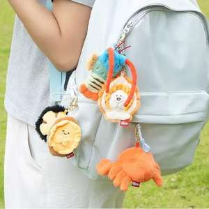 Venta caliente Mini Ocean Fish Animal Sea Creatures Mochila de peluche Colgante Llavero de felpa para niños - Product Image 6