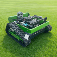 Mesin Pemotong Rumput Robot Komersial Tugas Berat Cakupan Area Luas GPS Tanpa Kawat Perimeter