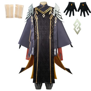 Baige Genshin Impact <span class=keywords><strong>Morax</strong></span> Cosplay Costume Rex Lapis Zhongli Tenues Complètes - Product Image 1