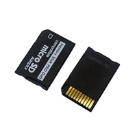 Convertidor de Tarjetas de Memoria Micro SD TF a MS Pro Duo para PSP, Adaptador de Memory Stick