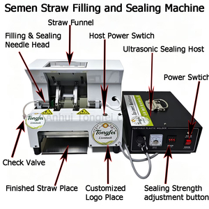 Machine d'emballage et <span class=keywords><strong>de</strong></span> scellage mécanique pour pailles vétérinaires, machine d'emballage <span class=keywords><strong>de</strong></span> pailles à semence, scelleuse à ultrasons pour pailles, <span class=keywords><strong>agent</strong></span> direct usine - Product Image 2