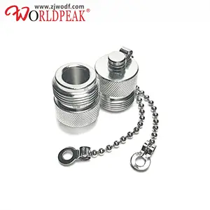 Protective Cover Dust Cap with Chain for N Type Female and UHF Female jack SO-239 Connector Adapter