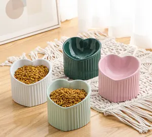 Fressnapf popular acessórios para animais de estimação para cão e gato Alimentador pet pet cerâmica cão e gato tigela com suporte