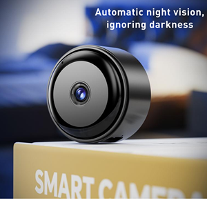 Baterai AI Mini kamera keamanan rumah WiFi jaringan Night Vision Alarm pelacak gerakan dalam ruangan kamera Cc CCTV - Product Image 3