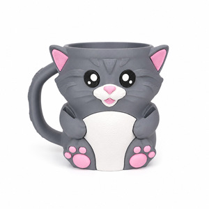 Porta Gelato a Forma di Gatto 473ml in Plastica Riutilizzabile Portatile - Accessori per Gelato - Product Image 3