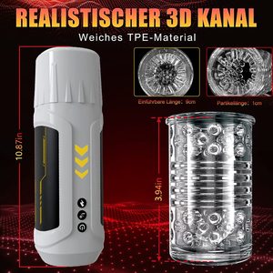 Telescopische Rotatie Massage Pocket Pussy Penis Auto <span class=keywords><strong>Male</strong></span> <span class=keywords><strong>Stroker</strong></span> Op en neer bewegende Man Handsfree Elektrische Masturbator Cup - Product Image 6