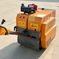 Compacteur routier vibrant à double tambour, portatif, à bas prix, directement de l'usine, mini-compacteur à double roue en acier, machinerie routière