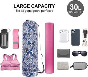 Muestra Gratuita de Bolsa de Viaje Qetesh, Bolsa de Yoga Personalizada de Diseño, Gran Capacidad, Impermeable, Bolsa de Gimnasio Grande, Cómoda Bolsa de Mano y Hombro - Product Image 3