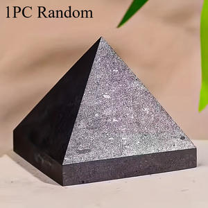 Pirámide de Shungita Pulida, Piedra Energética de Cristales Ecológicos para Decoración del Hogar y Feng Shui - Product Image 2