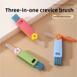Multifunctional Kitchen <b>Brush</b> – 3-in-1: <b>Bottle</b> <b>Brush</b>, Glass Cleaner, Cup Lid Scrubber – Rotating Head, Soft Bristles – for Baby - Product Image 4