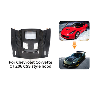 Capó Delantero de Fibra de Carbono Estilo <span class=keywords><strong>CSS</strong></span> para Chevrolet Corvette C7 Z06 2013-2019 - Product Image 2