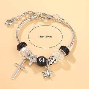 <span class=keywords><strong>Pulsera</strong></span> de Aleación con Diamantes Azules en Forma de Estrella, Estilo Ojo de Diablo, Joyería Exquisita, Moderna y Personalizada, Regalo al por Mayor - Product Image 6
