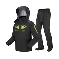 Ensemble imperméable réfléchissant personnalisé pour moto/vélo électrique, veste et pantalon de pluie séparés pour homme, livreur