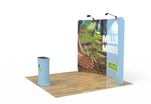 10 * 10ft đường cong hình dạng <span class=keywords><strong>Backdrop</strong></span> xách tay triển lãm thương mại Booth với truy cập - Product Image 3