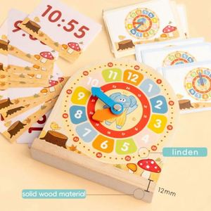 Suministros para Maestros, Reloj Educativo Clásico para el Aprendizaje de Habilidades Matemáticas Tempranas y de Tiempo, Juguete Didáctico - Product Image 1