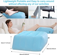 Oreiller gonflable pour les jambes, coussin en PVC pour soulagement de la douleur, 1 pièce, literie, coussin de massage, pour voyage