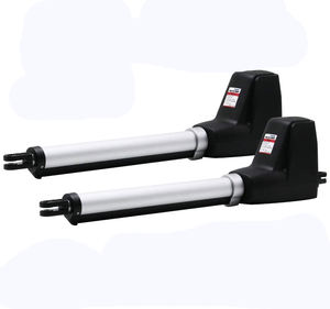 Lockmaster ağır siyah otomatik kapı açacağı GÜNEŞ PANELI uyumlu kapısı motoru çift salıncak kapısı operatörleri - Product Image 4