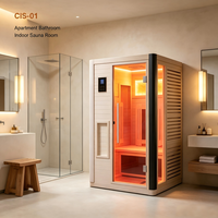 Harga Pabrik Bahan Kayu Ruang Sauna Inframerah Jauh 2 Orang untuk Dalam Ruangan Pemanas Karbon Rendah EMF Sauna Spektrum Penuh Sauna Inframerah Jauh