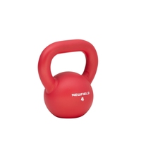 Kettlebell en acier portable de 4 kg, remplie de sable, durable, pour femmes, idéale pour la maison, la gym, l'entraînement physique, poids libre pour débutantes