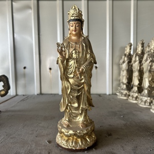 รูปปั้นพระโพธิสัตว์กวน<span class=keywords><strong>อิ</strong></span><span class=keywords><strong>ม</strong></span>และพระพุทธรูปอื่นๆ ทำจากทองเหลืองชุบทองคำ งานสั่งทำพิเศษ สำหรับบูชาในครอบครัวหรือใช้ในวัด ด้วยเทคนิคการหล่อแบบหล่อขึ้นรูป - Product Image 6