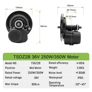 Kit moteur central GreenPedel TSDZ2B <span class=keywords><strong>Tongsheng</strong></span> <span class=keywords><strong>36V</strong></span> <span class=keywords><strong>250W</strong></span>, nouveau en 2026, kit moteur central pour vélo électrique avec capteur de couple 350W - Product Image 5
