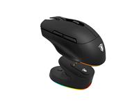 Base de Carga para Ratón Gaming RGB JEDE GWH118 Tri-Mode, 13400 DPI, 6 Botones, Sensor PAW3311, Programable, para Ambas Manos, para Gamers de PC