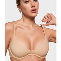 Soutien-gorge sexy grande taille pour femme, fin, décolleté plongeant, sans rembourrage, à armatures, offrant un effet push-up, pour l'exportation transfrontalière Europe/Amérique