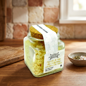 SAFRAN SALT Sal de Mesa en Polvo Refinada Hecha a Mano en Frasco de Vidrio 40g Amarilla Italia - Product Image 2