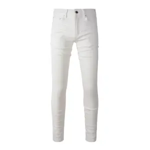 Rts 7593 damla nakliye yüksek kalite beyaz slim fit sıkı sıska denims kot erkekler