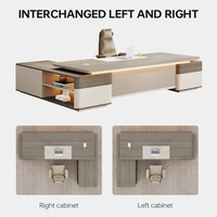 Bureau de direction moderne en bois XS-04 avec tiroir de rangement, processus de scellement des bords complets, usage commercial