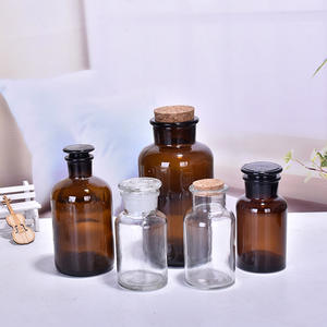 Bocaux d'apothicaire en ambre, bouteilles en verre décoratives, <span class=keywords><strong>centre</strong></span> <span class=keywords><strong>de</strong></span> <span class=keywords><strong>table</strong></span> pour réception <span class=keywords><strong>de</strong></span> mariage, mini vases à fleurs, petites bouteilles à médicaments - Product Image 6