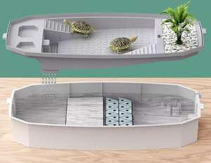 Groothandel Hoge Kwaliteit Ecologische Schildpad Tank Aquarium Voor Reptiel Aquatische Schildpad Zwembad Tank - Product Image 2