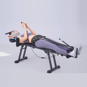 Appareil d'étirement électrique, banc d'entraînement pour les jambes incliné et plat, orthopédique, décompression cervicale et lombaire, lit de traction relaxant - Product Image 1