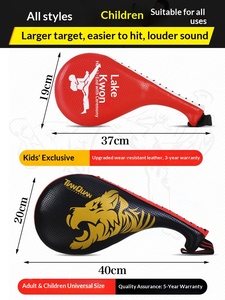 Cible de frappe de <span class=keywords><strong>Taekwondo</strong></span> pour enfants, planche de frappe pied-main avec entraîneur sonore et design jambe de poulet, en matériau EVA écologique, 1 pièce - Product Image 1