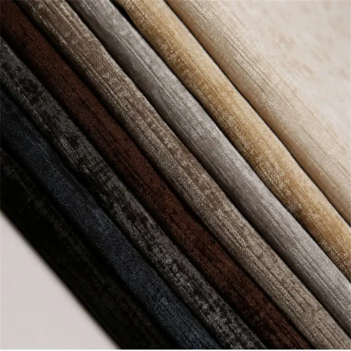 High-grade Thick Plain Chenille Upholstery Fabric 100% Polyester Home Decoration Living Room Sofa Cover Fabric