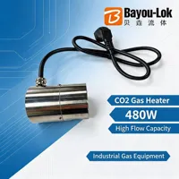 Raccord de vanne en acier inoxydable 316L, gaine chauffante pour régulateur, manchon chauffant anti-condensation pour pipeline de gaz