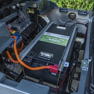Carrito de Golf Eléctrico Seguro, Ecológico, de Cero Emisiones, para 6 Personas, Ahorro de Energía, Bajo Ruido, para Uso Comunitario y en Campus - Product Image 4