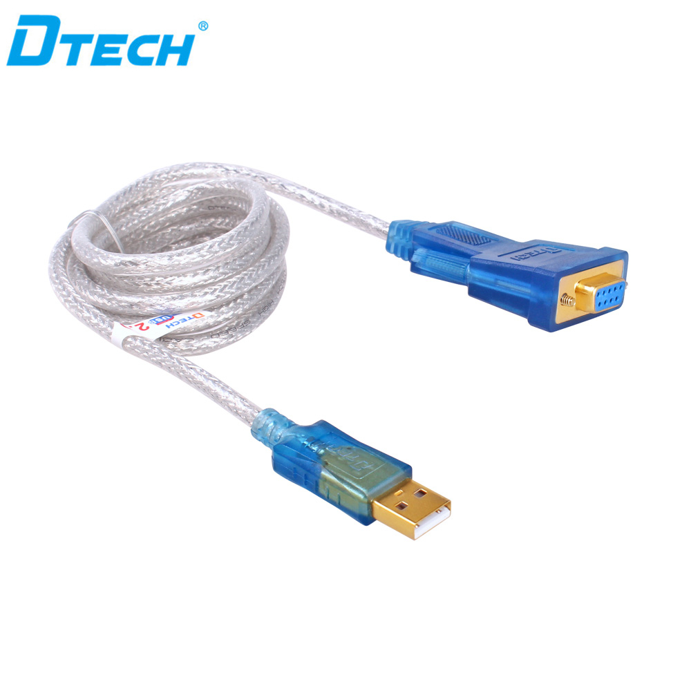 Cable de puerto serie dtech Plug Play Rs232 USB a hembra DB9 1,8 M