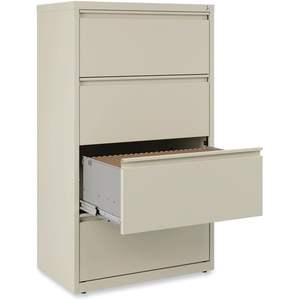 Alera 4 Legal/Letter-Size <b>File</b> Drawers Lateral <b>File</b> <b>Cabinet</b> 30\" X 18.63\" X 52.5\" Putty Color - Product Image 1