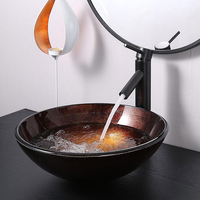 Robinet de lavabo Commercial à un trou pour camping-car, robinet de lavabo à un trou moderne à une poignée, robinet de mélangeur de lavabo de salle de bain noir mat