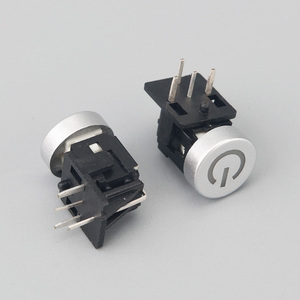 Chất lượng cao 6x6 chiếu sáng điện tử <span class=keywords><strong>push</strong></span> <span class=keywords><strong>button</strong></span> chuyển với 4 pins và màu xanh LED ánh sáng Side áp lực tact chuyển đổi - Product Image 3