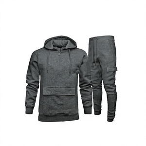 Conjunto Deportivo de Invierno para Hombre, a la Moda, Cortavientos, Informal, con Sudadera con Capucha, para Gimnasio, Fitness y Running - Product Image 2