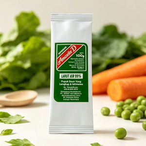 Sachet à soufflet latéral personnalisé de qualité alimentaire avec logo, scellé au dos, en feuille d'aluminium pour poudre, épices et poudre de légumes - Product Image 4