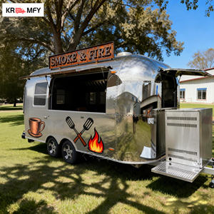 Remorque alimentaire mobile 2026 entièrement équipée en acier inoxydable, fibre de verre et aluminium pour la vente de poulet frit, pizza et frites - Product Image 1