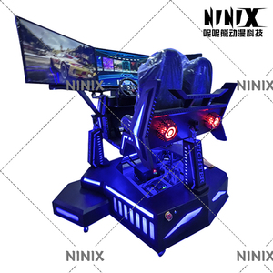 เครื่องจำลองการแข่งรถแบบสามหน้าจอสำหรับใช้ในเชิงพาณิชย์เครื่องอาร์เคด VR ควบคุมการขับขี่ที่สมจริงเกมที่ใช้เหรียญได้หลายแบบ - Product Image 3