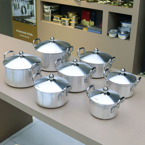 Juego de Ollas de Aluminio, Juego de Ollas de Cocina Reforzadas, Ollas para Sopa, Juego de Ollas de Inducción, 14 Piezas, Cacerolas - Product Image 3